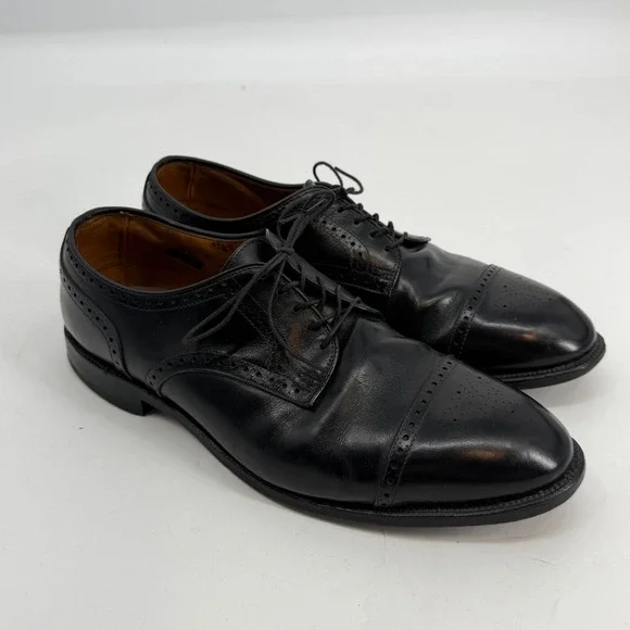Allen Edmonds Colton Cap Toe Oxfords‎ Black Leather Men's 11 EEE USA