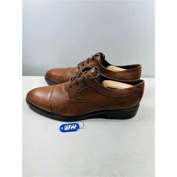 Cole Haan Buckland Brown Leather Cap Toe Oxford Shoe Men's Size 10,5