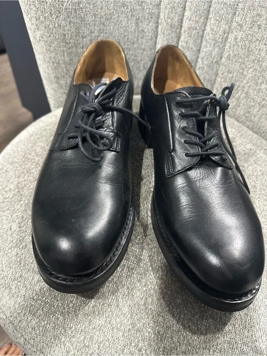 New Frye Black Leather Dylan Oxford Shoes - Smooth Lace up
