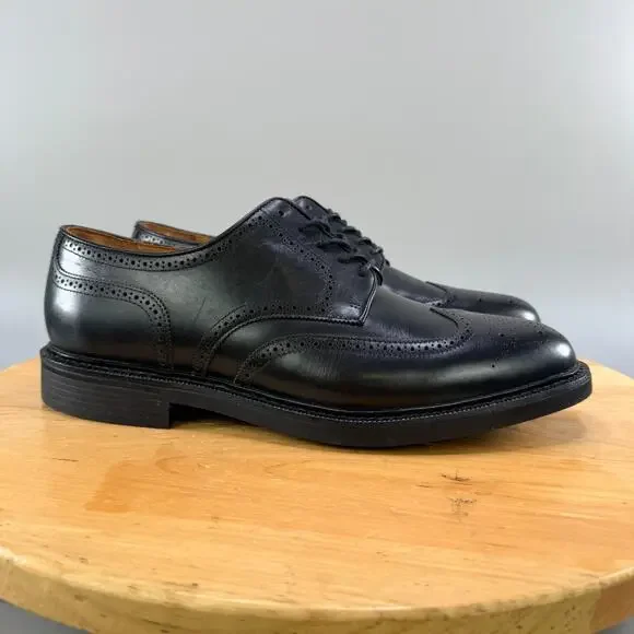 Polo Ralph Lauren Asher Wing Tip Oxfords Shoes‎ Men’s Size 11.5 Black $195 NEW