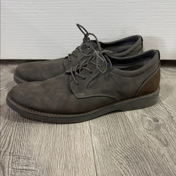 NUNN BUSH‎ Men's Gray Ashton Plain Toe Oxford Size 11