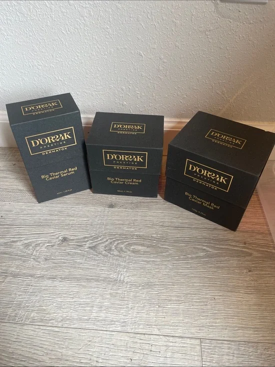 D'OR24K Prestige Bio Thermal Red Caviar Set - Black & Gold Boxes