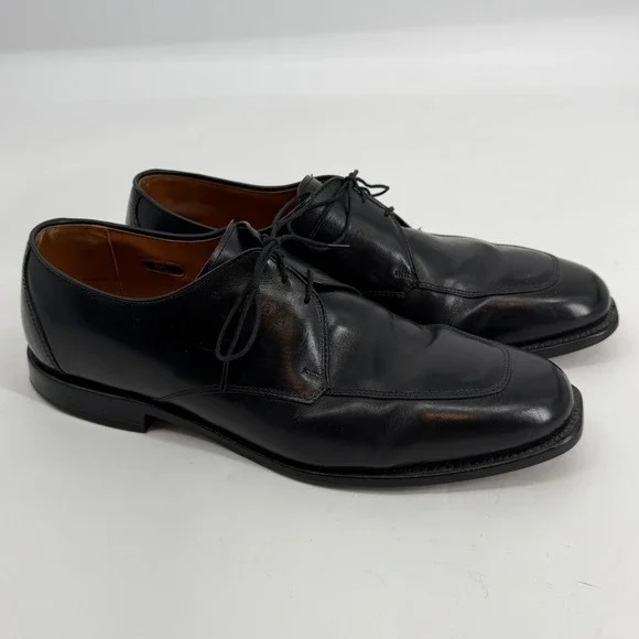 Allen Edmonds Burton Black Leather Split Toe‎ Derby 11 EEE USA Dress Shoes