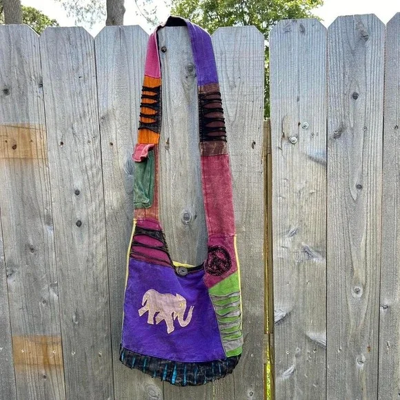 Patchwork‎ boho y2k hippy bag