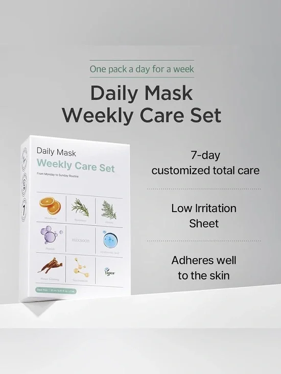 Mixsoon Daily Mask Weekly Care Set –   (7-Day)