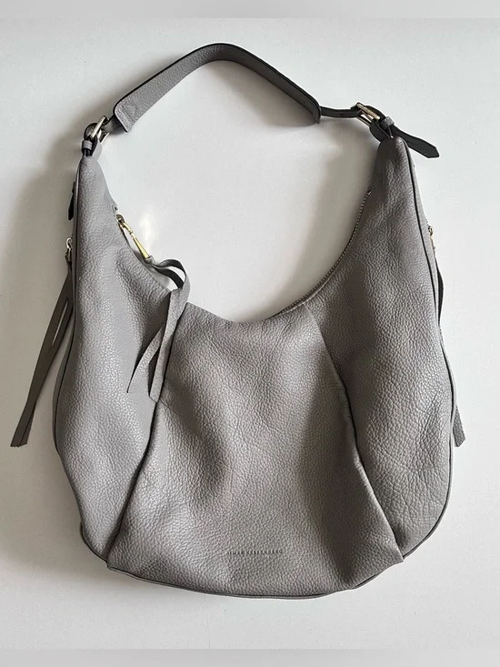 Aimee Kestenberg Corfu Pleated Hobo Bag In Steel Grey
