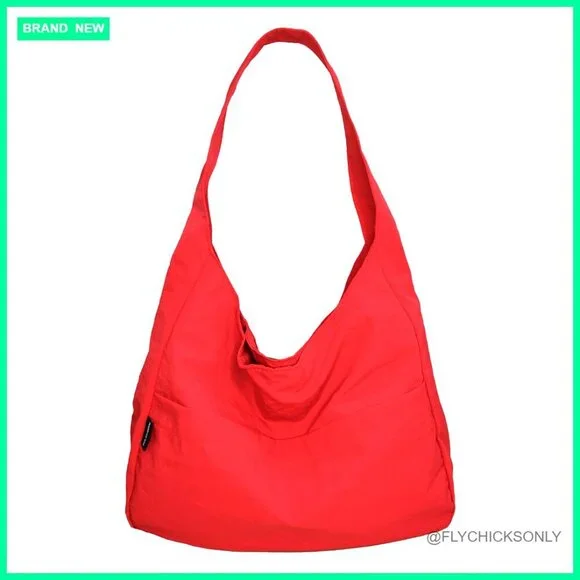 Nylon Slouchy Hobo Shoulder Bag Tote Foldable Lightweight Travel