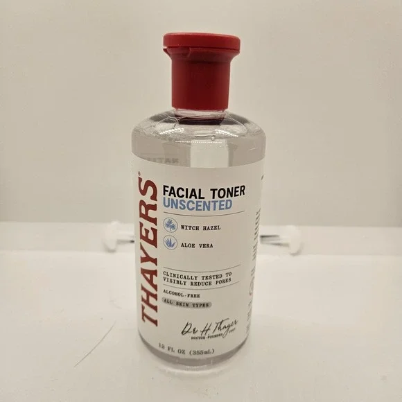 Thayers Unscented Facial Toner Witch Hazel Aloe Vera 12oz Alcohol Free New‎