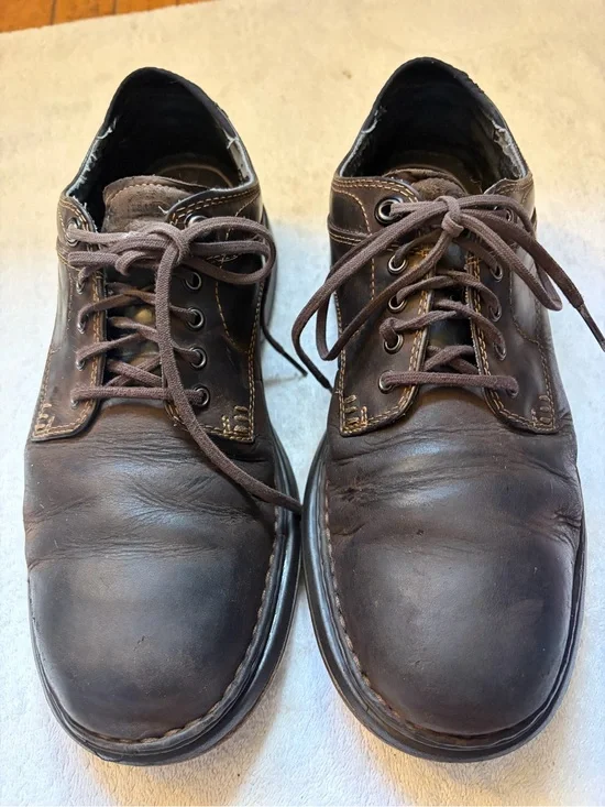 Timberlands Men's Brown Leather Lace-Up Casual Shoes
