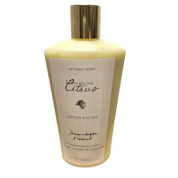 New RARE VICTORIA'S SECRET SPARKLING CITRUS LEMON ESCAPE BODY LOTION 8.4 FL OZ