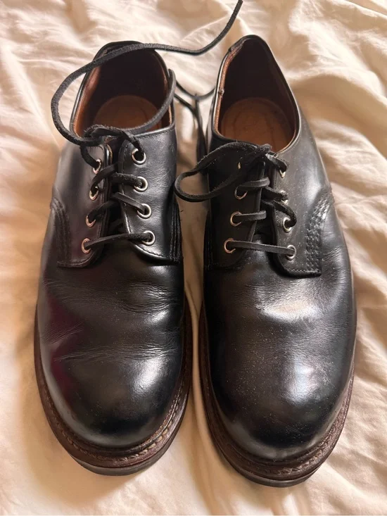 Red Wing 8002 Black Leather Work Oxfords - Men’s Size 11 D - Made in USA