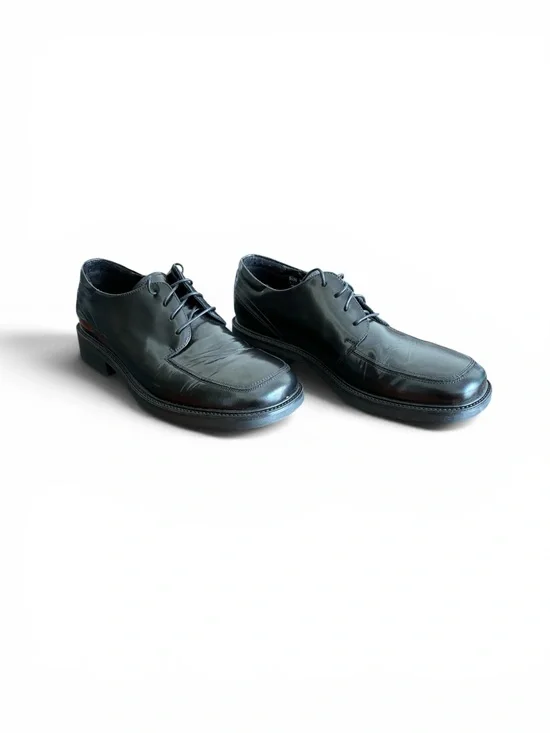 Bostonian Mens 11.5 black leather  Oxford Dress Shoes