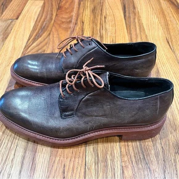 Men's Adams Derrick,To‎ Boot New York Brown Leather Casual Shoes 8.5.Made Italy