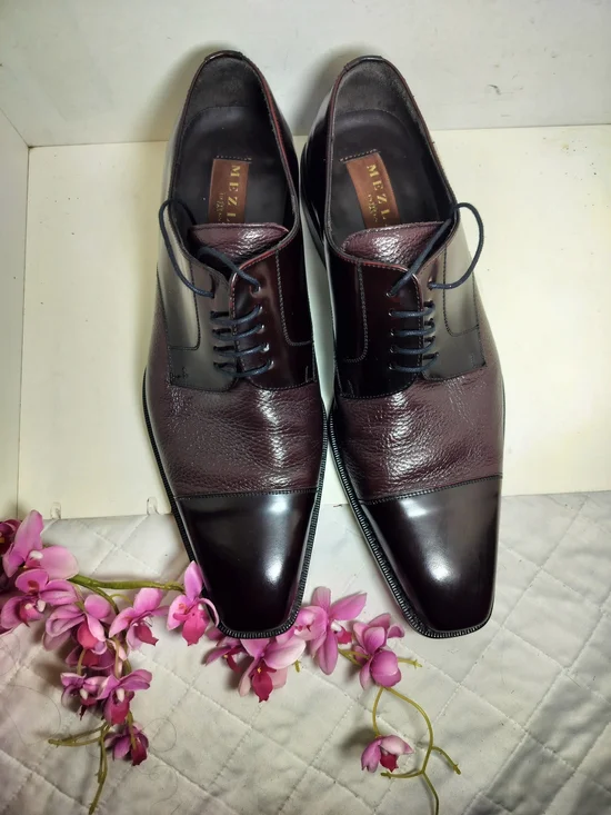 Mezlan SOKA BURGUNY OXFORDS  REAL     DEERSKIN