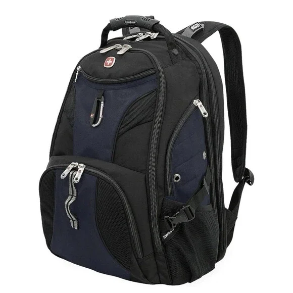 SWISSGEAR 1900 Scansmart Laptop Backpack - Black/Blue NEW WITH TAGS