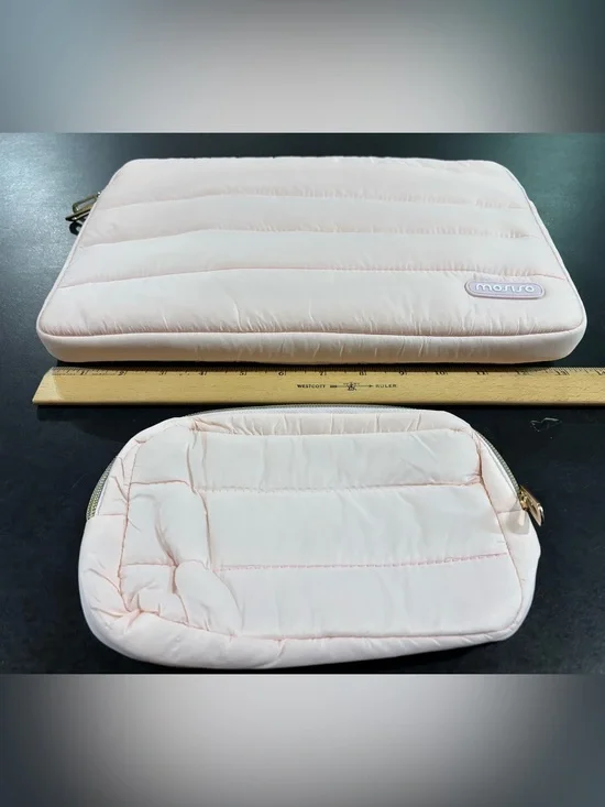 MOSISO NWOT 2 PC LAPTOP COMPUTER CASE SOFT PINK