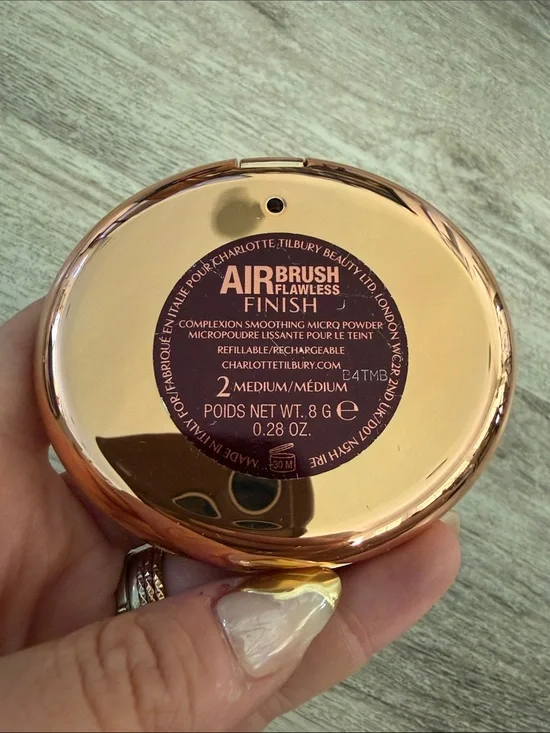 Charlotte Tilbury Rose Gold Airbrush Flawless Finish Compact - Medium 2