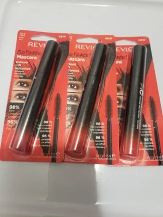 Revlon-So Fierce! Mascara 702 Black Extended Lift Volumizing Three Pack