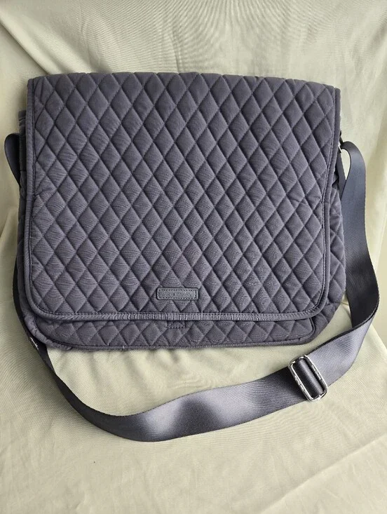 Vera Bradley Quilted Grey laptop bag