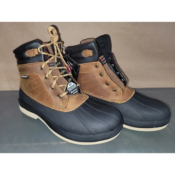 Skechers Men's Robards Waterproof‎ Boots MISSING LEFT LACE 77065 Brown Sz 9