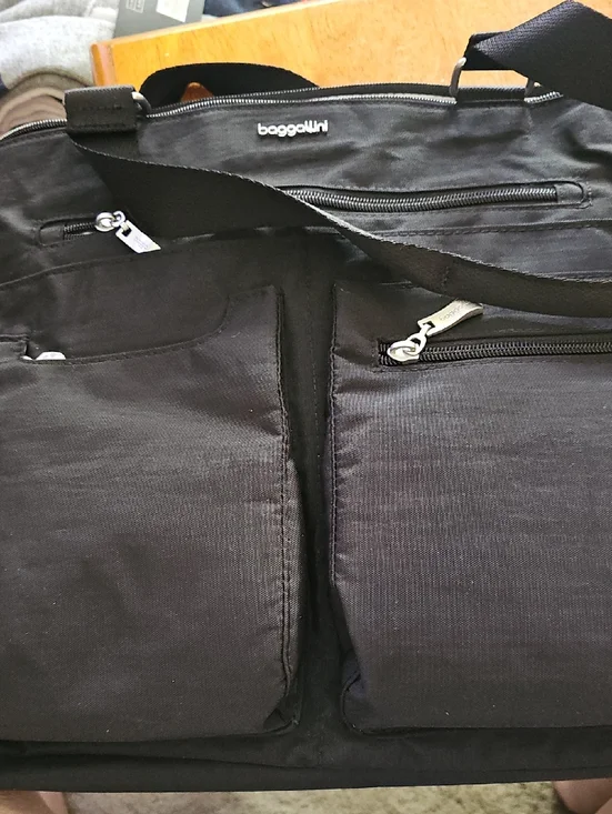 Baggallini Any Day Laptop Tote Bag Lg RFID Black (NWT)