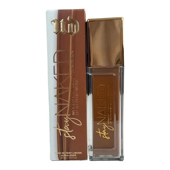 Urban Decay Foundation Stay Naked 70WR Weightless Liquid Waterproof Dark NIB