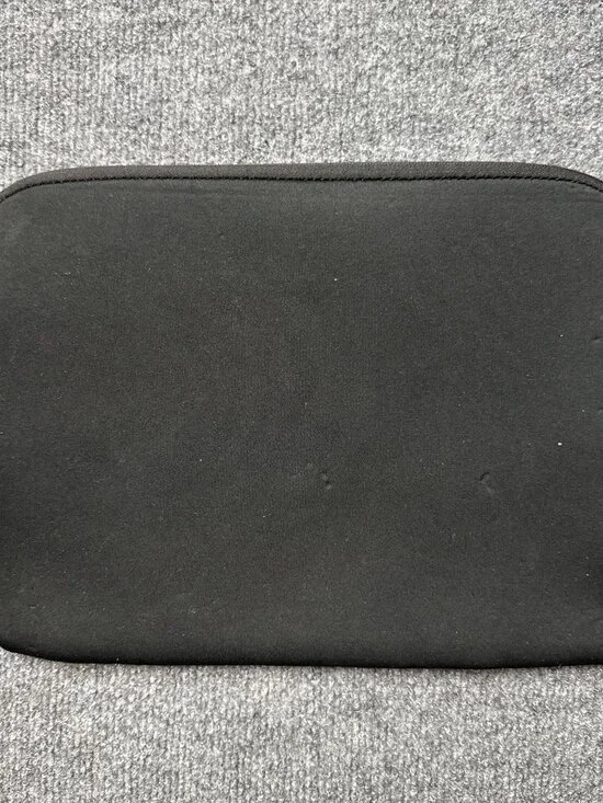TUARI Unisex Black Neoprene Laptop Sleeve Case Bag AS IS