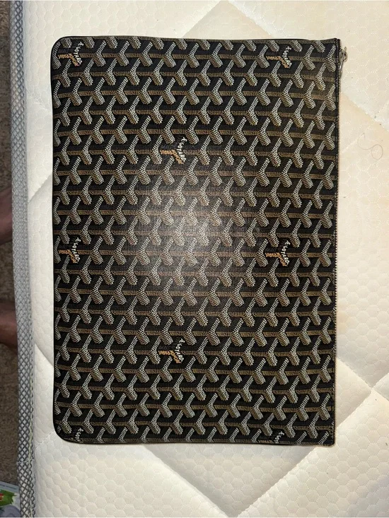 Goyard Orange Interior Zip Pouch