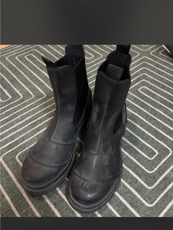 Ganni Black Men's Chelsea Rain Boots
