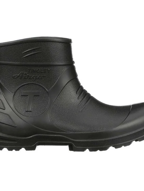 Tingley Airgo Black Waterproof Rubber Ankle Rain Mud Boots Unisex Size 7 M 9 W