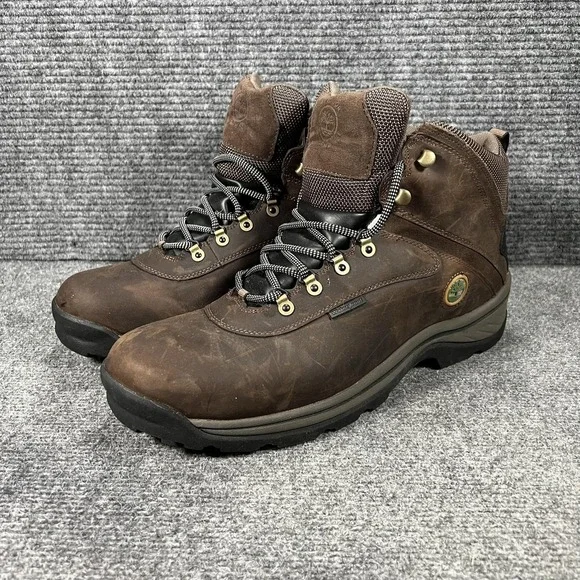 Timberland Boots Mens Size 15 Brown Leather Waterproof Hiking Outdoor 12135