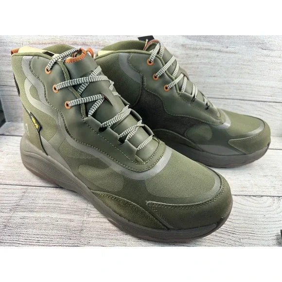 Teva Men's Dark Olive Taupe Geotrecca RP Waterproof Hiking Boots Size 11.5