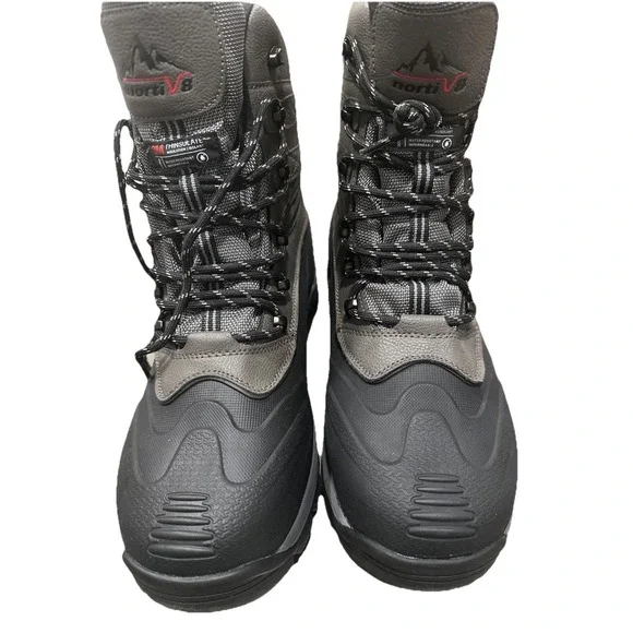 NORTIV 8 Men's Snow Boots Insulated Waterproof Winter Ski Outdoor Hiking Boots