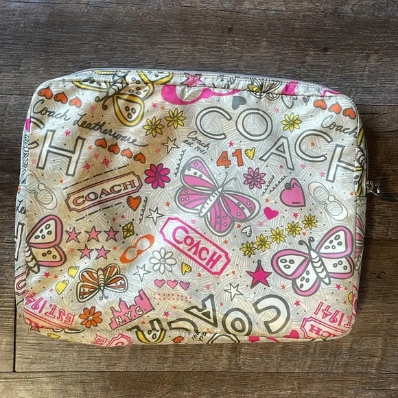 Coach poppy laptop sleeve