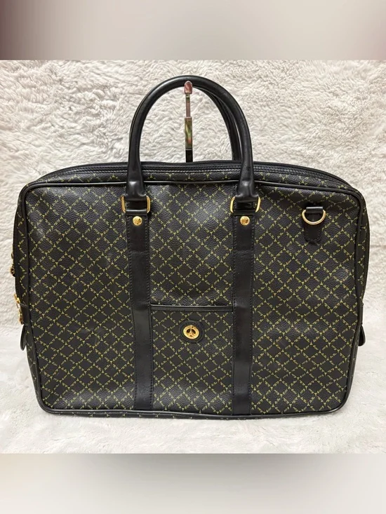 Vintage LaTour Eiffel Paris 1887 Monogram Briefcase/Laptop bag