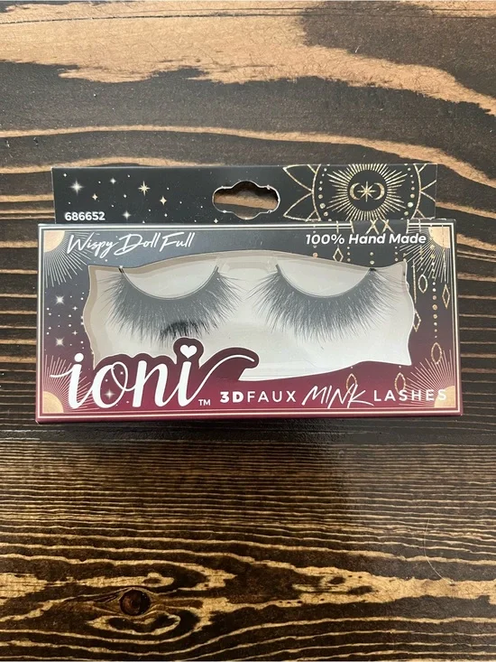 ioni Wispy Doll Full 3D Faux Mink Lashes - Black