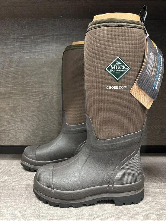 Unisex Chore Cool High All Conditions Work Boot (Brown) - Men's 5/Wm's 6