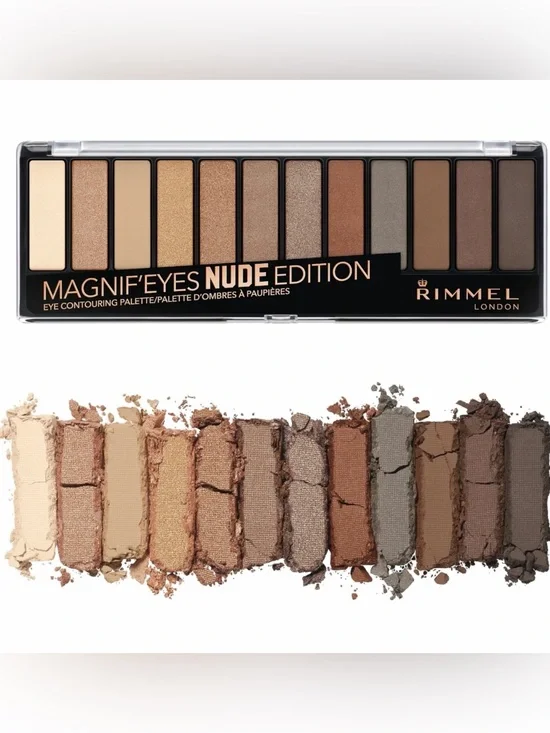 RIMMEL Magnif'Eyes NUDE EDITION Eye Contouring 12 Eyeshadow Palette ~ NEW