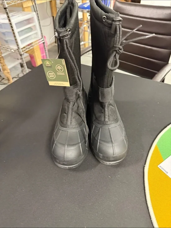 Kamik Black Tall Insulated Snow Boots