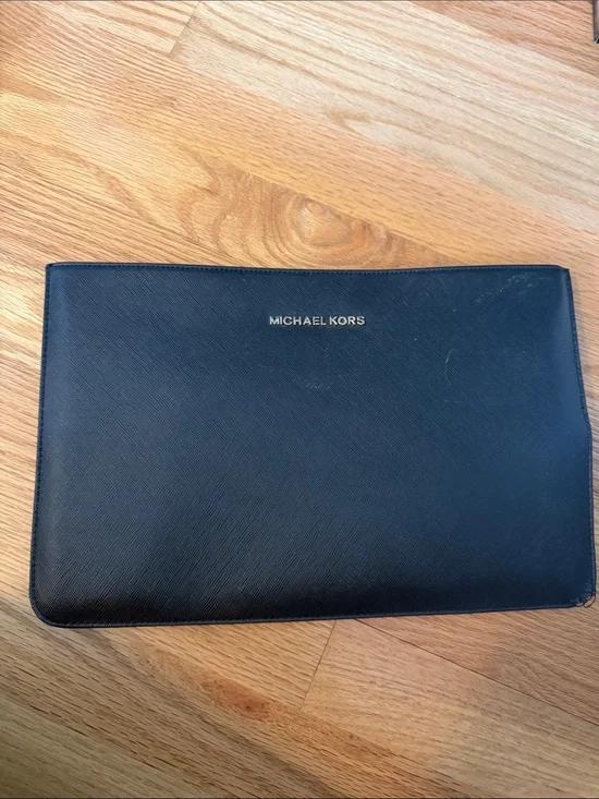 Michael Kors Black Saffiano Leather iPad/Tablet Sleeve