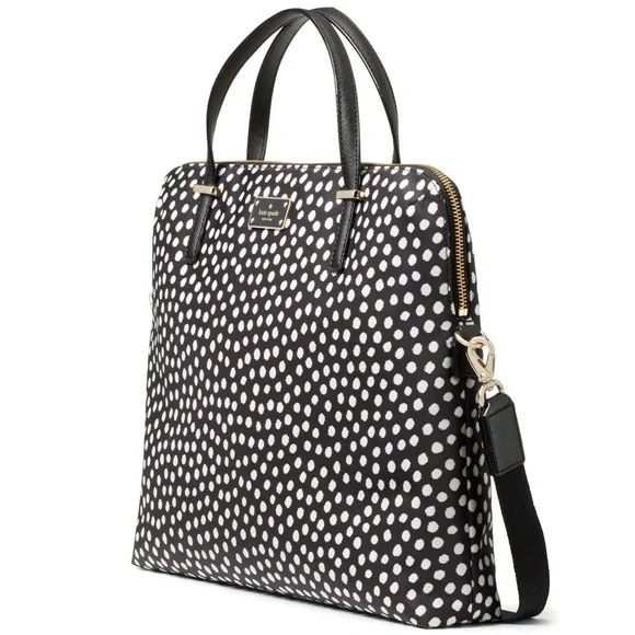 Kate Spade New York Daveney Wilson Road Musical Dots Laptop Shoulder Bag Handbag