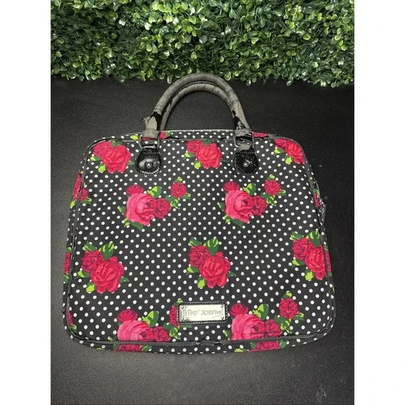 Betsey Johnson laptop bag Roses