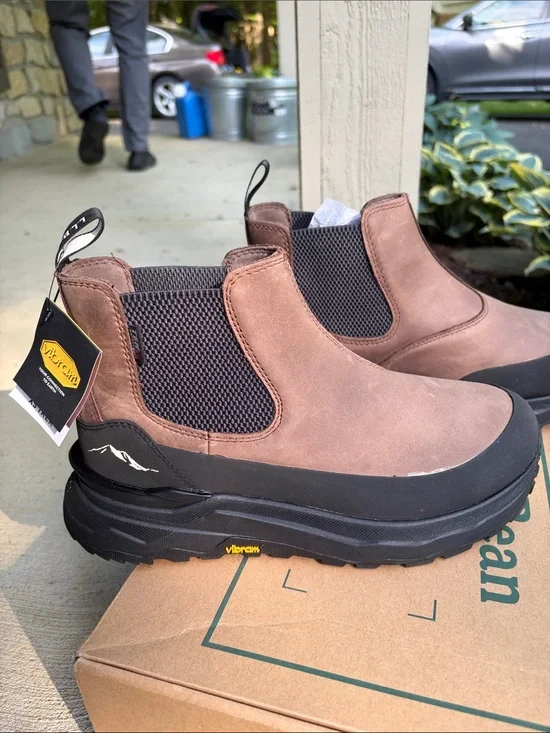 L.L. Bean Men's Brown Chelsea Rain & Snow Boots