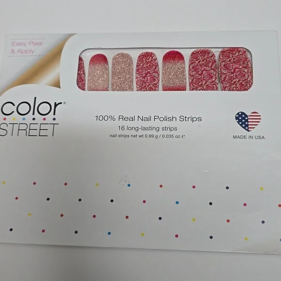 Color Street ROSE ALL DAY Press On Nails 100% Real Polish