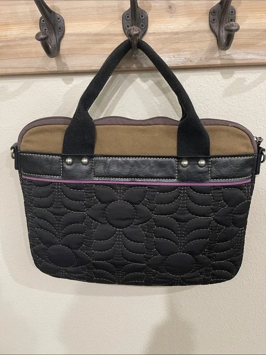 FOSSIL Key-Per Quilted Laptop Tote