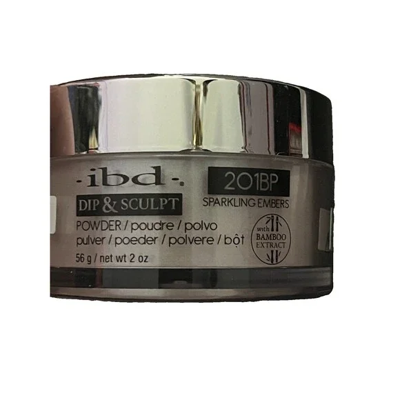 ibd Dip & Sculpt Dip Powder 20 IBP Sparkling Embers Beige Sparkling 2 oz