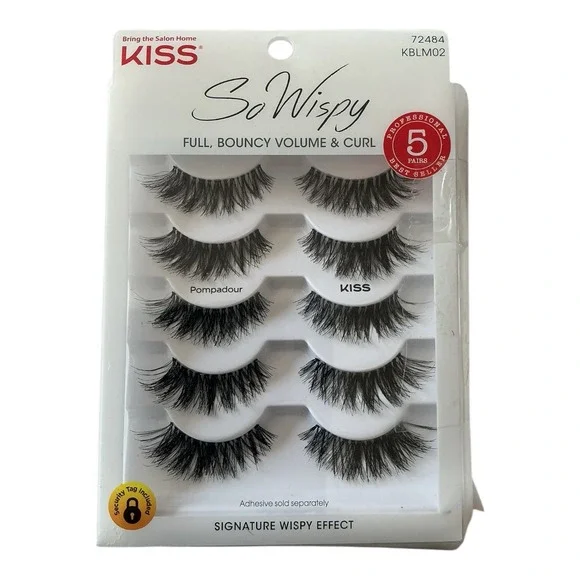 KISS So Wispy Pompadour Lashes (5 Pair) KBLM02‎ Wispy Volume