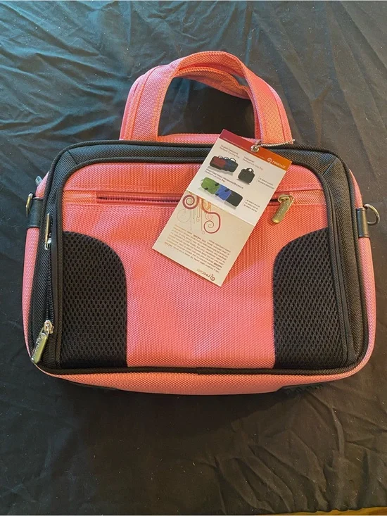 Pink Laptop Bag for Women - Compact Carry Case
