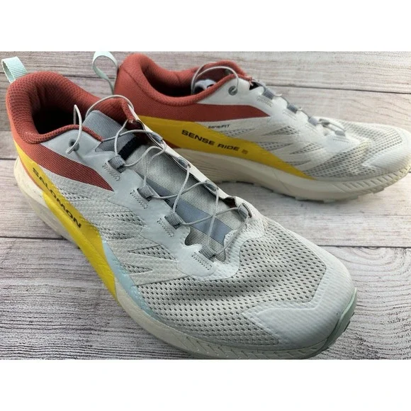 Salomon Sense Ride 5 MENS RAINY DAY / HOT SAUCE / FREESIA US 14