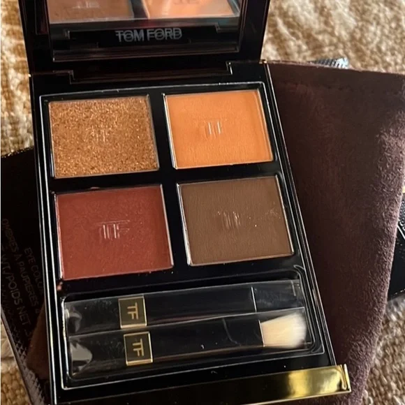 TOM FORD EYESHADOW QUAD LEOPARD SUN NIB